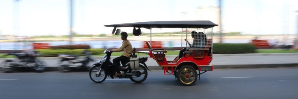 The most widely used mode of transportation in the country is motorcycles. Backpacking in Cambodia